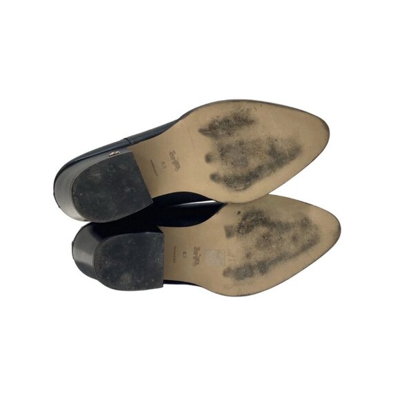 Coach Studded Black Leather Pierce Bootie Boots - Black - US 8.5 - Picture 5 of 6